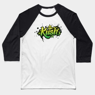Kush Neon Green Gradient Baseball T-Shirt